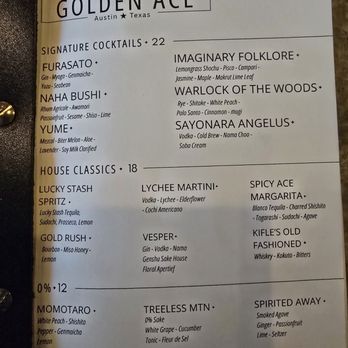 Golden Ace - Cocktail Bars Near Me - Austin, Texas