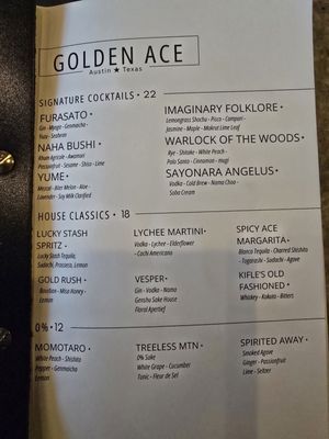 Menu photo 2 Golden Ace Austin, TX