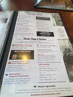 Menu photo 8 GoodFella's Cafe Corona, CA