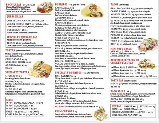 Menu photo 4 Don Gabino's Mexican Grill Bend, OR Menu photo 4 Don Gabino's Mexican Grill Bend, OR