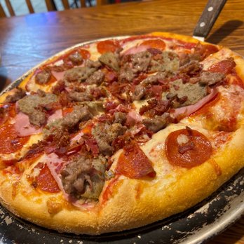 Stefano's Pulaski - "The meat" pizza - Pizza Near Me - Pulaski, New York Stefano's Pulaski - "The meat" pizza - Pizza Near Me - Pulaski, New York