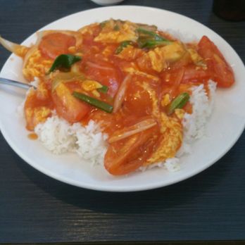 Phoenix Restaurant - Tomato and Egg with rice (lunch special - comes with a drink) - Chinese Near Me - Markham, Ontario