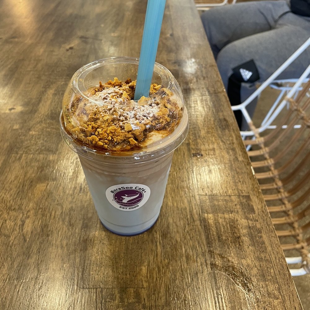 BoraSoo Cafe - Blue dessert drink - Bubble Tea Near Me - Davie, Florida
