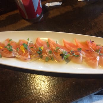 Kuru Kuru Sushi - The most gorgeous sight... Salmon sashimi and truffle oil. - Sushi Bars Near Me - Burbank, California Kuru Kuru Sushi - The most gorgeous sight... Salmon sashimi and truffle oil. - Sushi Bars Near Me - Burbank, California