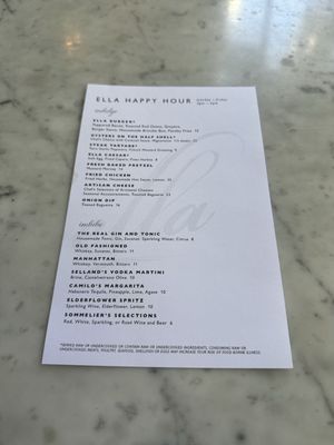 Menu photo 7 Ella Dining Room and Bar Sacramento, CA Menu photo 7 Ella Dining Room and Bar Sacramento, CA