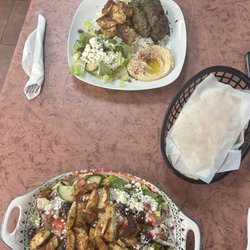 Blue Olive Grill - Greek Salad  Combo Kabob Plate Dinner