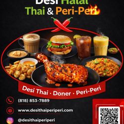 Desi Halal Thai & Peri Peri - "Percentage of net profits are donated to support orphanages and charitable causes "