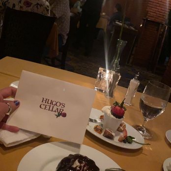 Hugo's Cellar - A birthday treat with a birthday card. - American Near Me - Las Vegas, Nevada Hugo's Cellar - A birthday treat with a birthday card. - American Near Me - Las Vegas, Nevada