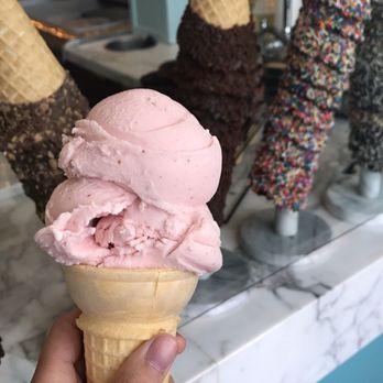 Sweet Cooie's - Strawberry Flavored Ice Cream with a Cake Cone! - Ice Cream & Frozen Yogurt Near Me - Denver, Colorado Sweet Cooie's - Strawberry Flavored Ice Cream with a Cake Cone! - Ice Cream & Frozen Yogurt Near Me - Denver, Colorado