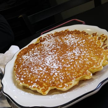 Finally Ours - Giant pancake with powdered sugar. So light and fluffy. - Diners Near Me - Syracuse, New York