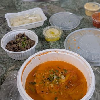 M Spoon - Rose ddukboki and bulgogi - Korean Near Me - Los Angeles, California