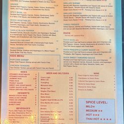 Menu back