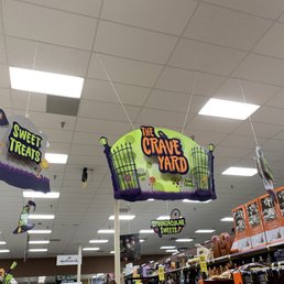 Some signage in the seasonal department.