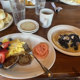 Blueberry Pancake Plate