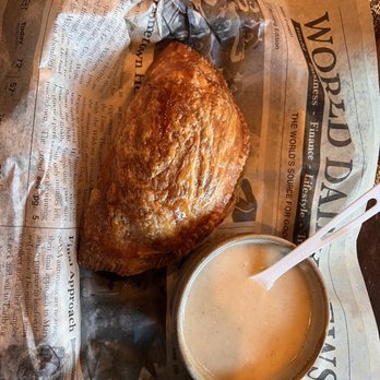 Dapper Owl - Spinach and ricotta hand pie (seasonal) and the hayride iced latte (also seasonal) - Coffee & Tea Near Me - Murfreesboro, Tennessee