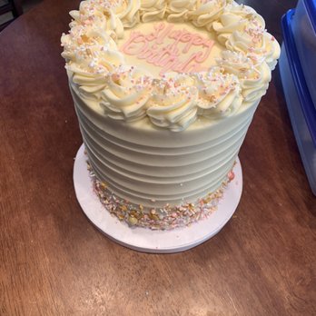 Sugar and Scribe - Coconut buttercream birthday cake 6" - Bakeries Near Me - La Jolla, California Sugar and Scribe - Coconut buttercream birthday cake 6" - Bakeries Near Me - La Jolla, California