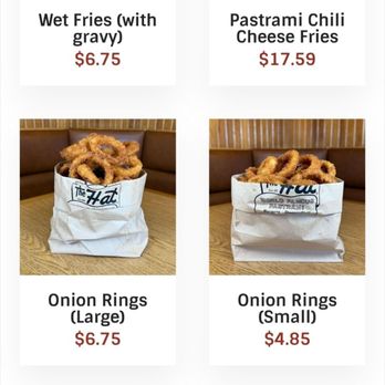 The Hat - Menu As Of July 2025 - Fast Food Near Me - Rancho Cucamonga, California