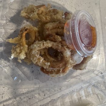 Daoni Sushi & Sake Bar - Cold Calamari - barely any dipping sauce - Sushi Bars Near Me - Orange, California