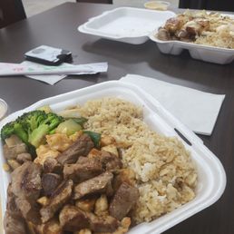 Chicken and steak Chicken and steak