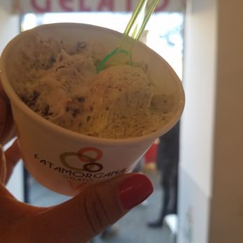 Fatamorgana - Banana - toasted sesame on the left. Pistachio on the right. Not prego, just wanted ALL the nut options. OMG that's what she said... but yea - Gelato Near Me - Rome, RM Fatamorgana - Banana - toasted sesame on the left. Pistachio on the right. Not prego, just wanted ALL the nut options. OMG that's what she said... but yea - Gelato Near Me - Rome, RM
