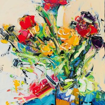 Dumont Studio - "Flowers In February," 16" x 12" oil - Art Galleries Near Me - Manor, Texas