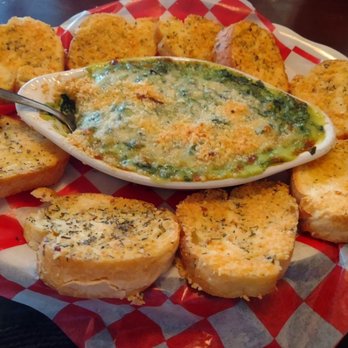 Petrella's Italian Cafe - Spinach & artichoke with Gambino bread. - Italian Near Me - Pensacola, Florida Petrella's Italian Cafe - Spinach & artichoke with Gambino bread. - Italian Near Me - Pensacola, Florida