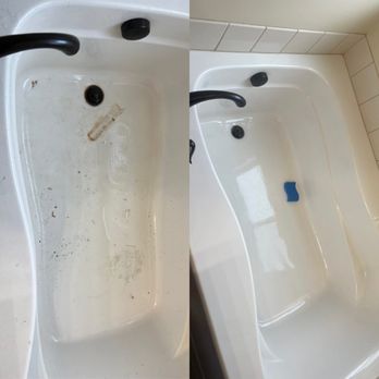 Shine Bright Cleaning - Bathtub before and after - Home Cleaning Near Me - Star, Idaho Shine Bright Cleaning - Bathtub before and after - Home Cleaning Near Me - Star, Idaho