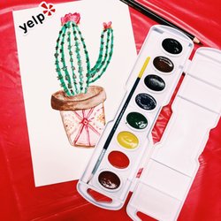 Barter School Indy - Watercolor class!