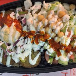 Shah's Halal Food - Falafel over RICE