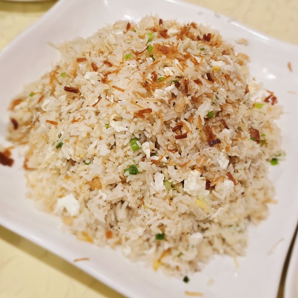 Kirin Chinese Fusion - Dried Scallop & Egg White Fried Rice - yum - Dim Sum Near Me - Mountain View, California