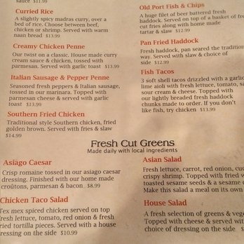 Old Port Pub & Grill - Menu - May '17 - Pubs Near Me - Halifax, Nova Scotia