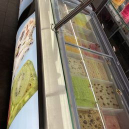Homemade ice cream selection. Homemade ice cream selection.