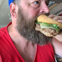 Brewer's Kitchen - Sexy ass man eating burger