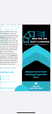 Mke Pro Air Duct Cleaning Logo