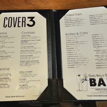 Cover 3 - Drink menu - New American Near Me - Austin, Texas Cover 3 - Drink menu - New American Near Me - Austin, Texas
