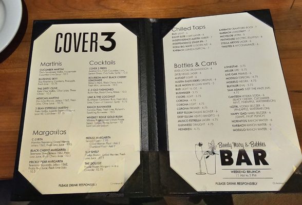Menu photo 4 Cover 3 Austin, TX Menu photo 4 Cover 3 Austin, TX