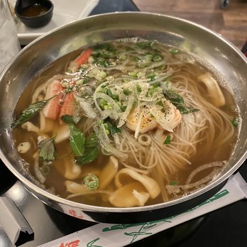 Pete's Thai On 5th - PT3 mixed seafood pho; shrimp, calamari, and imitation crab! - Thai Near Me - Sioux City, Iowa Pete's Thai On 5th - PT3 mixed seafood pho; shrimp, calamari, and imitation crab! - Thai Near Me - Sioux City, Iowa