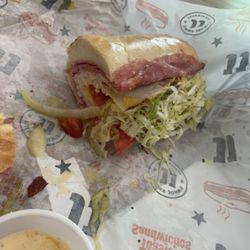 Jimmy John's - ##7 SPICY EAST COAST ITALIAN, toasted, add extra turkey, extra jimmy peppers, and mustard