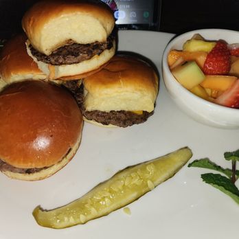 Yard House - Classic sliders. Fruit instead of fries - New American Near Me - Henderson, Nevada