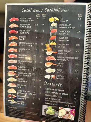Menu photo 2 Hana Sushi Temecula, CA