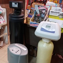 Plumbing supplies and water treatment equipment.
