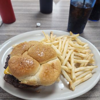 Darrell's A Family Tradition - Darrell's burger with French fries. - Caterers Near Me - Monticello, Iowa Darrell's A Family Tradition - Darrell's burger with French fries. - Caterers Near Me - Monticello, Iowa