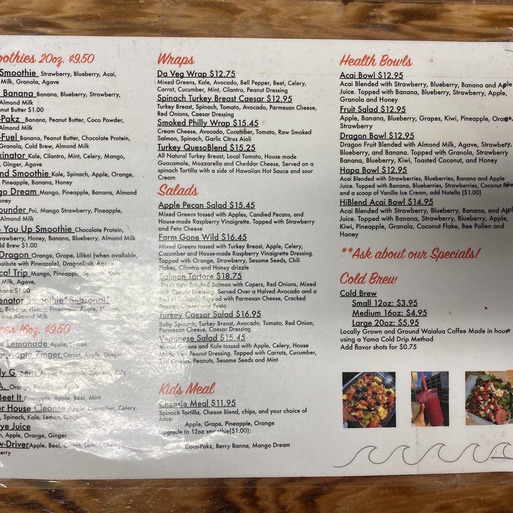 HiBlend - Menu - Juice Bars & Smoothies Near Me - Wahiawā, Hawaii HiBlend - Menu - Juice Bars & Smoothies Near Me - Wahiawā, Hawaii