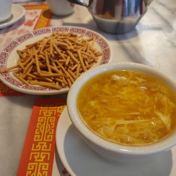 Szechuan Restaurant City View - Egg drop soup with lunch meal - Szechuan Near Me - Fort Worth, Texas