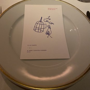 Le Coucou - Menu - French Near Me - New York, New York