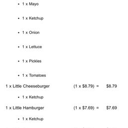 What I ordered What I ordered