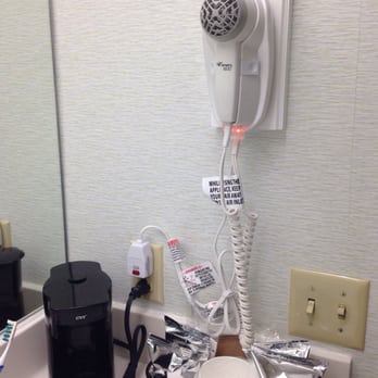 Hampton Inn Clarks Summit - Clean hair dryer, coffee in bathroom - Hotels Near Me - Clarks Summit, Pennsylvania