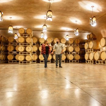 Robert Hall Winery - In the barrel room - Wine Tasting Room Near Me - Paso Robles, California