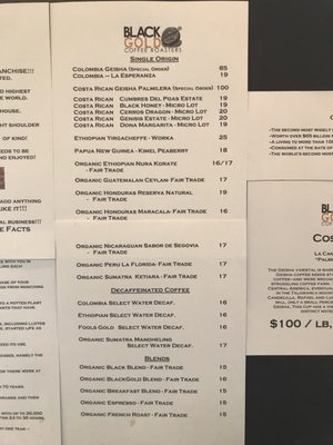 Menu photo 3 Black Gold Coffee Roasters Venice, FL