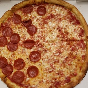 Levantes Pizza - Medium half cheese half pepperoni - Pizza Near Me - Charlotte, North Carolina Levantes Pizza - Medium half cheese half pepperoni - Pizza Near Me - Charlotte, North Carolina